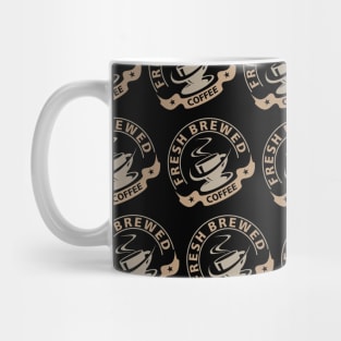 Freshly brewed coffee cup pattern Mug